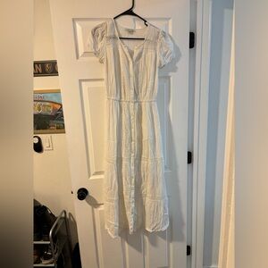 American Eagle Outfitters White Maxi Dress